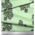 thumbnail image 3 of Soimoi Rayon Fabric Leaves & Floral Block Print Fabric by Yard 56 Inch Wide, 3 of 3