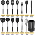 thumbnail image 2 of Silicone Cooking Utensil Set, Non-Stick Kitchen Utensil 24 Pcs Cooking Utensils Set, Heat Resistant Cookware, Silicone Kitchen Tools Gift with Stainless Steel Handle (Gray-24pcs), 2 of 7