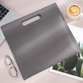 thumbnail image 1 of Magnetic A4 Document Bag Waterproof PU Leather Tablet File Organizer with Secure Closure for Office Work, School, and Business Professionals Hzhnb | Pu, Gray, 1 of 9
