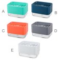 thumbnail image 2 of Wweixi 2PCSSponge Holder Soap Press Pump Box Home Kitchen 2 5 1 Dishwashing Sponge Soap Dispenser Case Container, 2 of 9