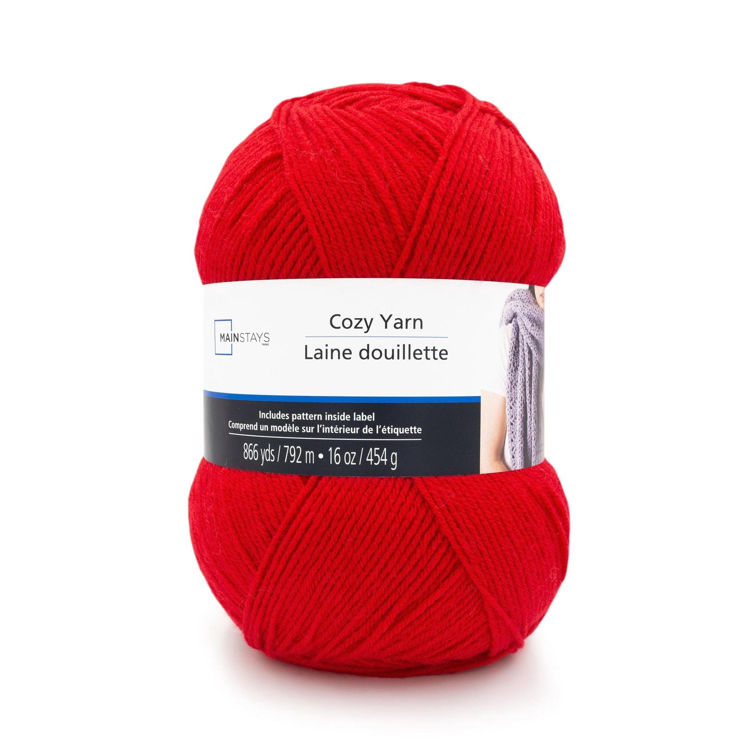 Mainstays Cozy Medium Acrylic Yarn 1 Ball