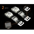 thumbnail image 2 of INSPIRE CHIC 1Pair Non-Slip Clear Bra Straps Replacement Invisible Transparent Bra Shoulder Straps Clear-White and Clear Buckle Width: 0.9cm/ 3/8", 2 of 5