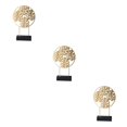thumbnail image 1 of maskred Contemporary Nordic Home Office Desktop Decor with Iron Accessories Gold S 3Set, 1 of 6