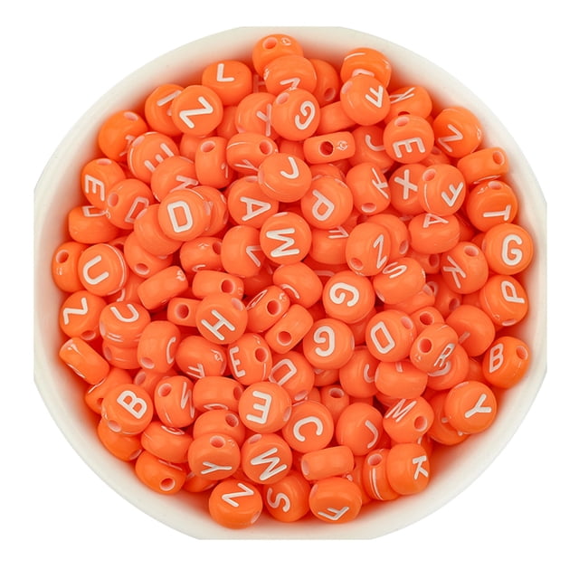 Fasiaou 100 Pcs Letter Beads Kit, Colorful Alphabet Beads for Bracelet, Number Beads Smiley Face Beads Heart Beads and a Roll of Elastic String for Friendship Bracelet Kit.