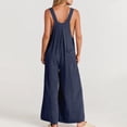 thumbnail image 4 of zanvin Pantalons pour Femmes, Liquidation Combinaison Sans Manches à Bretelles Décontractée Mode Été Unie, 4 of 5
