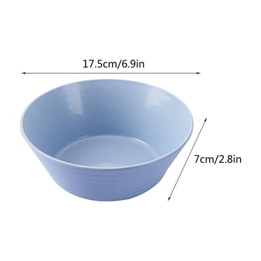 UsRHHA Natural Wheat Straw Bowl Set, 7-Inch Microwave & Dishwasher Safe Bowls for Ramen Cereal Salad