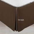 thumbnail image 4 of PiccoCasa Pleated Ruffle Bed Skirts with 14" Drop, King Coffee Color, 4 of 10