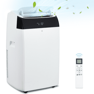 YUSAZENS portatif Air Conditionneur 14000 BTU- 3-in-1 Free Standing- Remote- Cools 700 Sq.Ft- Blanc