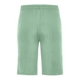 thumbnail image 4 of Plebaso Mens Shorts Summer Beach Shorts with Drawstring Solid Color Lightweight Vacation Pocket Shorts, 4 of 6