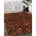 thumbnail image 3 of Ahgly Company Tapis d'Intérieur Lavables en Machine, Carrés Transitionnels en Acajou Brun, Carrés de 8', 3 of 7