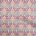 thumbnail image 1 of oneOone Velvet Peach Fabric Asian Traditional Block Sewing Material Print Fabric By The Yard 58 Inch Wide, 1 of 4