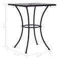 thumbnail image 4 of vidaXL Mosaic Bistro Table Black and White 60 cm Ceramic, 4 of 5