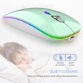 thumbnail image 3 of Wireless Bluetooth Mouse Rechargeable Silent Mouse Dual Mode (Bluetooth 5.1 + 2.4G) with Nano Receiver, 3 of 7