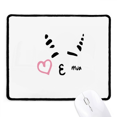 thumbnail image 1 of Sheep Kiss Map Art Deco Fashion Mousepad Stitched Edge Mat Rubber Gang Pad, 1 of 2