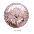 thumbnail image 4 of Inflatable Glitter Transparent Beach Ball for Water Play and Outdoor Sports, PVC with Sequin Light Refraction, 30cm, Easy to Carry for Pool, Beach, and Lake Fun, 4 of 8