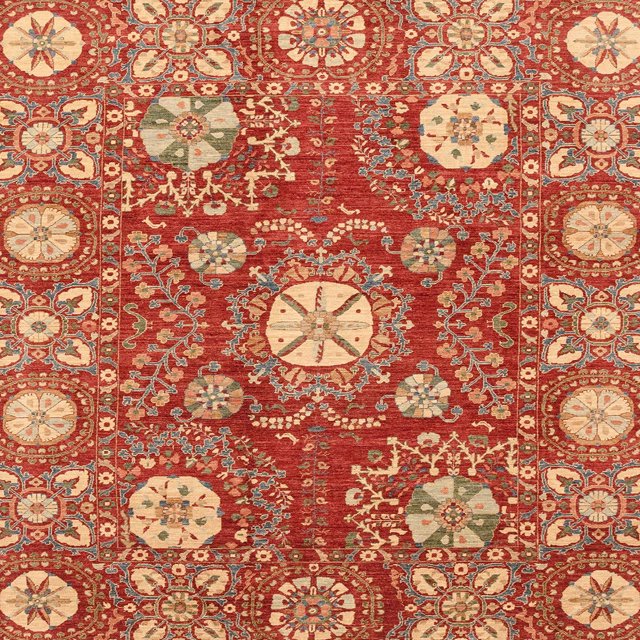 Ahgly Company Tapis d'Intérieur Carré Abstrait Marron Sable Marron, 7 Pieds Carré