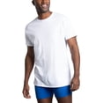 thumbnail image 4 of Fruit Of The Loom T-Shirt à Col Ras du Cou pour Hommes, Reste Rentré, Lot de 6, 2TG, Blanc, 4 of 13