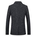 thumbnail image 4 of EGNMCR Jackets for Men Fine Check Woolen Men's Slim And Handsome Suit Top, 4 of 7