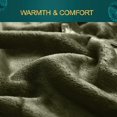 thumbnail image 4 of IGUOHAO Fleece Blanket (King Size 108x90 Olive Green) Plush Fuzzy Lightweight Throw, Super Soft Microfiber Flannel Nap Blankets for Couch, Bed, Sofa Ultra Luxurious Warm and Cozy for All Seasons, 4 of 9