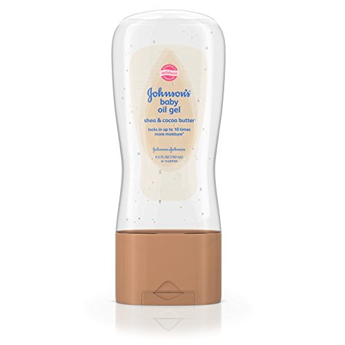 Johnsons Gel d'Huile pour Bébé au Karité et au Beurre de Cacao 6,5 Onces (192 ml) (Lot de 3)