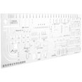 thumbnail image 1 of Règle de Dessin au Pochoir Géométrique Outil de Dessin en Plastique Fournitures d'Architecture, 1 of 8