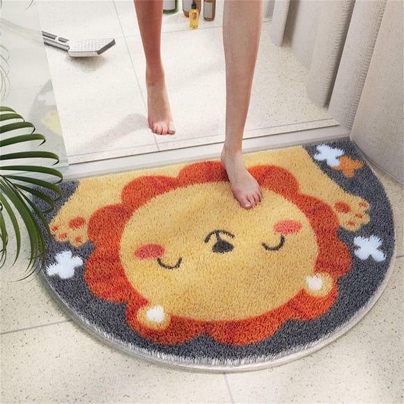 Clearance! 80*120cm Semicircular Bathroom Mat Sanitary Absorbent Mat Household Door Mat Toilet Mat Quick-drying Floor Mat Holiday Deals 2024 Return Pallet #34