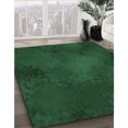 thumbnail image 3 of Ahgly Tapis Rond Lavable en Machine Intérieur Transitionnel Vert Forêt Foncé, 6 Pieds Rond, 3 of 7