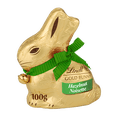 thumbnail image 1 of Lindt GOLD BUNNY Hazelnut Milk Chocolate Easter Bunny, 100g, 1 of 8