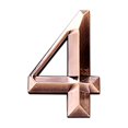 thumbnail image 2 of Vaidha Black Modern House Numbers Mailbox Numbers 0-9 Self-Adhesive Street Door Home Address Metal Numbers For Outside Or Inside Signs Easy Install, 2 of 3