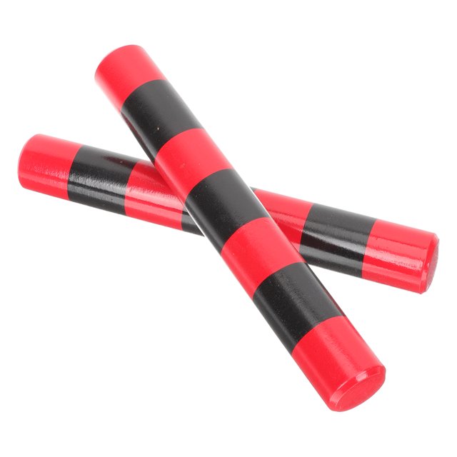 2 Pcs Bâtons de Rythme en Bois pour Tout-Petits Instruments de Musique Jouets Éducatifs 7.1x1in