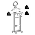 thumbnail image 2 of Winsome Vanity Valet Stand in walnut finish - 94155, 2 of 5
