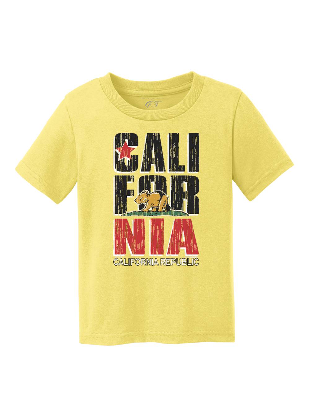 Kids California Republic Bear Cub Short-Sleeve T-Shirt - Yellow - S