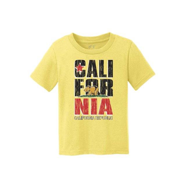 Kids California Republic Bear Cub Short-Sleeve T-Shirt - Yellow - S