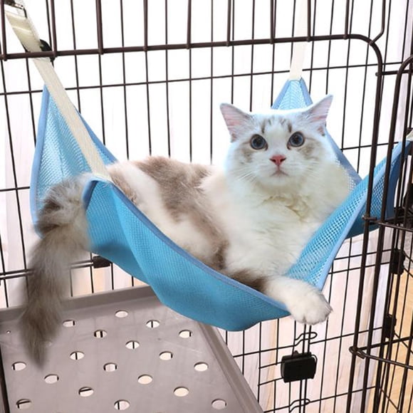 Dvkptbk Cats Hammock,All-Season Pet Hanging Bed Summer Breathable Mesh Hanging Bed Pet Adjustable Hanging Bed Pet Cage Hanging Bed