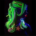thumbnail image 3 of Hair Extensions Luminous Colored Hair Extensions, Party Highlights In Synthetic Hair With Clip, Hair Extensions & Accessories for Women, 3 of 7