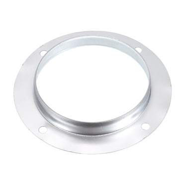 Uxcell 7" Duct Connector Flange Metal Straight Pipe Exhaust Flange Duct Mounting Plate for Heating Cooling Ventilation Galvanized Steel