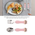 thumbnail image 3 of 2 Pack Toddler Fork Spoon, Metal Toddler Cutlery Set Cartoon Spoon Tableware Kit Stainless Steel Forks And Spoons Comfortable To Handle Toddler Silverware With Storage Box, 3 of 8