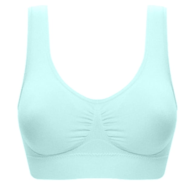 Qertyioot Women Plus Size Bras Seamless Comfortable Yoga Wireless Underwear