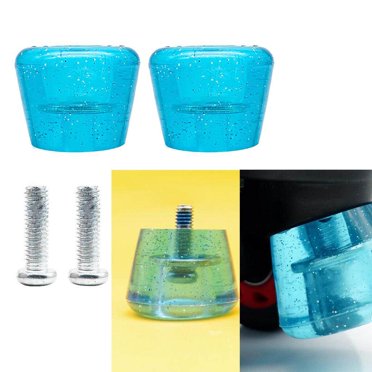 destyer 2x Inline Skates Roller Brakes Block Non-Slip Safety Stopper Blue