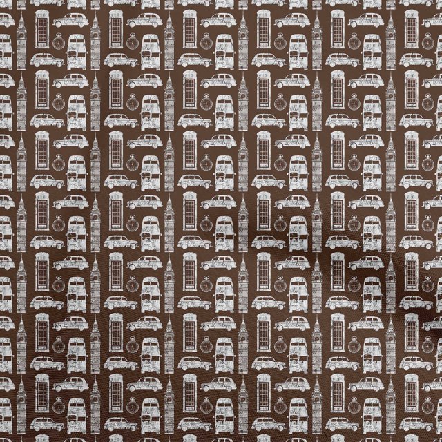 oneOone Polyester Spandex Brown Fabric Travel Sewing Material Print Fabric By The Yard 56 Inch Wide