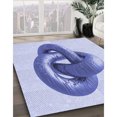 thumbnail image 3 of Ahgly Company Tapis d'Intérieur Lavables en Machine, Circulaires, Bleus Célestes de Transition, Ronds de 7 Pi, 3 of 7