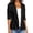 Black, variant on EGNMCR Womens Blazer Jackets, Long Sleeve Lapel Open Front Pockets, Casual Work Office Blazers Fashion Women Turn Down Collar 3/4 Sleeve Casual Coat Cardigan Blouse Women's cotton and linen jacket