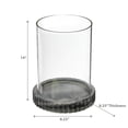 thumbnail image 2 of Glass Candle Holder With Grey Marble Base, 2 of 4