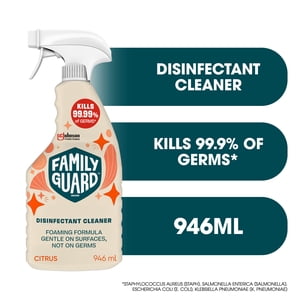 Family Guard™ Disinfectant All Purpose Cleaner, Kills 99.99% of Germs, Citrus Scent, 946ml