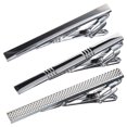 thumbnail image 1 of Miangastore 3Pcs Classical Design Tie Clip Men Silver Wedding Accessories Tie Closure, 1 of 8