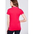 thumbnail image 4 of Saronite Basics Polo en Jersey de Coton à Manches Courtes, Rose Vif (Femmes), 4 of 4