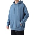 thumbnail image 2 of Innerwin Chandail à Capuchon à Cordon pour Hommes Sport à Manches Longues Décontracté Chandail Molletonné Bleu Brume 2TG, 2 of 3