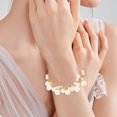 thumbnail image 3 of WIFKLSIIPG Fashionable Layered Pearl Necklace and Bracelet Jewelry Set Unique Design for Women, 3 of 6
