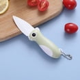 thumbnail image 2 of Green Foldable Ceramic Knife Convenient To Carry Innovative And Sharp Blades For Easy Cutting Of Vegetables Great For Home And Outdoor, 2 of 6
