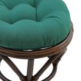 thumbnail image 3 of Blazing Needles 93301-18IN-TW-FG Coussin de Repose-Pieds Rond en Sergé Uni Capitonné de 18 Pouces - Vert Forêt, 3 of 3